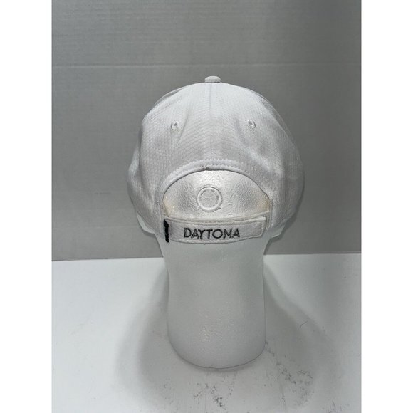 Daytona Beach  ￼White Embroidered Adjustable Strapback Hat Cap Essencial - Picture 3 of 6